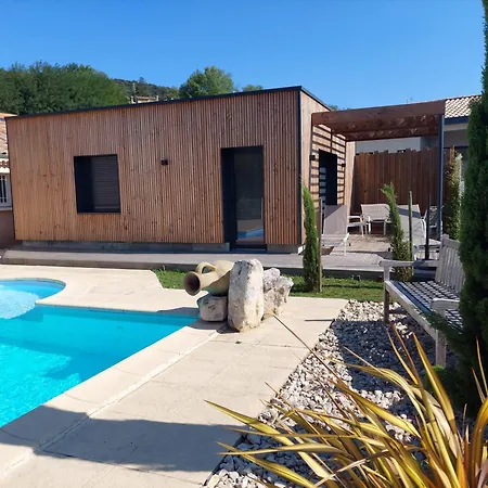 Terre De Crussol - Gite 3 Etoiles En Ardeche, Avec Piscine Et Clim, 2-4 Personnes Saint-Peray Exterior photo